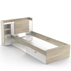 Bed Liva 90 X 190 Cm-Kronberg Eik/mat Wit -Songmics Winkel Ontwerp zonder titel 2023 04 25T170051.147 fe77