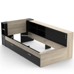 Bed Liva 90 X 190/200 Cm-Kronberg Eik/matzwart -Songmics Winkel Ontwerp zonder titel 2023 04 27T082735.557 ad6e