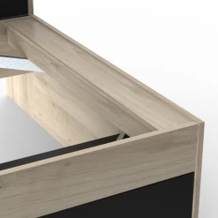 Bed Liva 90 X 190/200 Cm-Kronberg Eik/matzwart -Songmics Winkel Ontwerp zonder titel 2023 04 27T082946.958 0631