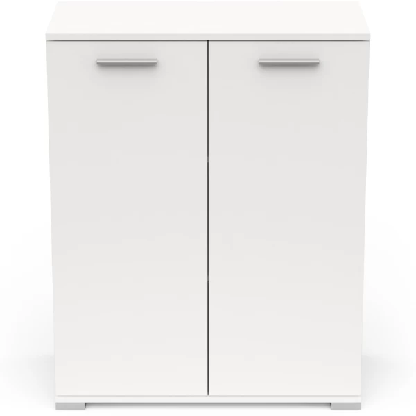 Opbergkastje Maura 2 Draaideuren-mat Wit 6 Opbergkastje Maura 2 Draaideuren-mat Wit - Afbeelding 4