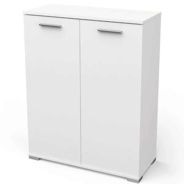 Opbergkastje Maura 2 Draaideuren-mat Wit 7 Opbergkastje Maura 2 Draaideuren-mat Wit - Afbeelding 5