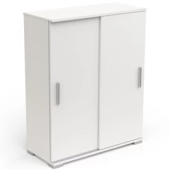 Opbergkastje Maura 2 Schuifdeuren-mat Wit