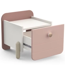 Nachtkastje Janne 1 Lade-mat Roze/mat Wit -Songmics Winkel Ontwerp zonder titel 2023 05 05T113944.679 94ac