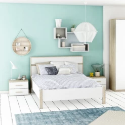 Bed Seliena 140 X 190 Cm-Geborstelde Eik/mat Wit -Songmics Winkel Ontwerp zonder titel 2023 05 10T162719.596 8de8