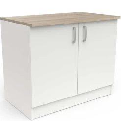 Gootsteenonderkast Sofie 100 Cm 2 Draaideuren-Kronberg Eik/mat Wit -Songmics Winkel Ontwerp zonder titel 2023 05 11T083335.986 c9f1