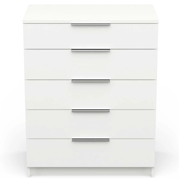 Ladekast Siebert 5 Lades-mat Wit 10 Ladekast Siebert 5 Lades-mat Wit - Afbeelding 8