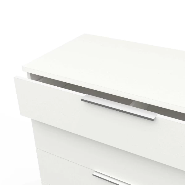 Ladekast Siebert 5 Lades-mat Wit 7 Ladekast Siebert 5 Lades-mat Wit - Afbeelding 5