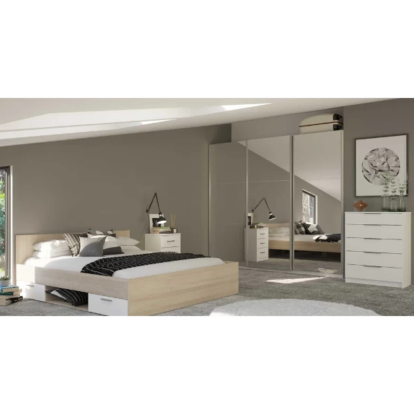 Ladekast Siebert 5 Lades-mat Wit 5 Ladekast Siebert 5 Lades-mat Wit - Afbeelding 3