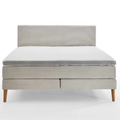 Boxspring Sirocco 140x200cm Ribfluweel - Beige -Songmics Winkel Ontwerp zonder titel 2023 05 12T145306.998 5470