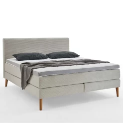 Boxspring Sirocco 140x200cm Ribfluweel - Beige -Songmics Winkel Ontwerp zonder titel 2023 05 12T145531.805 124e
