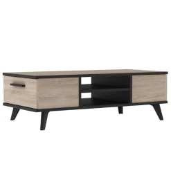 Salontafel Wilke 2 Lades En 2 Open Vakken-geborstelde Eik/matzwart -Songmics Winkel Ontwerp zonder titel 2023 05 15T093254.452 a4b9