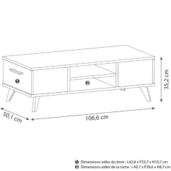 Salontafel Wilke 2 Lades En 2 Open Vakken-geborstelde Eik/matzwart -Songmics Winkel Ontwerp zonder titel 2023 05 15T093431.620 7ec1