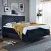 Tweepersoonsboxspring Janice 200x200cm - Donkerblauw
