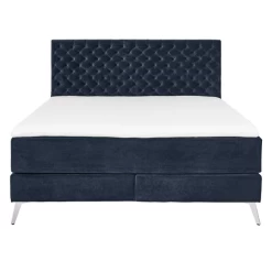 Tweepersoonsboxspring Janice 200x200cm - Donkerblauw 22 Tweepersoonsboxspring Janice 200x200cm - Donkerblauw -Songmics Winkel Ontwerp zonder titel 2023 05 15T155344.156 4262