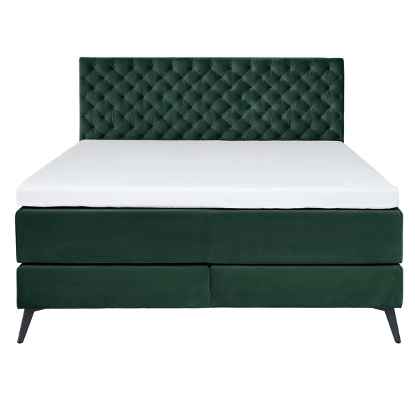 Tweepersoonsboxspring Janice 160x200cm - Donkergroen 12 Tweepersoonsboxspring Janice 160x200cm - Donkergroen - Afbeelding 10