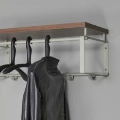 Wandkapstok Rayna 5 Haken, 1 Hoedenplank En 1 Kledingroede-pastel Groen/notenhout -Songmics Winkel Ontwerp zonder titel 2023 05 22T150004.771 4f85