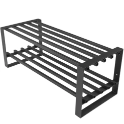 Schoenenrek Rodolpho 2 Legplanken-zwart