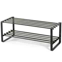 Schoenenrek Rayna 2 Legplanken-blacksmith Zwart