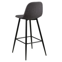 Barstoel Wilhelm, H:73cm - Donkergrijs/zwart -Songmics Winkel Ontwerp zonder titel 2023 05 25T140149.223 2ea2