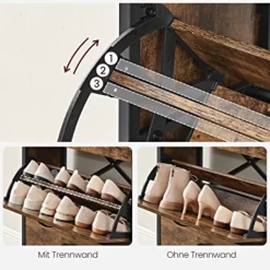 Rustiek Schoenenkabinet - Voor 15-18 Paar, Open Vak -Songmics Winkel Ontwerp zonder titel 2023 06 05T153617.015 e170