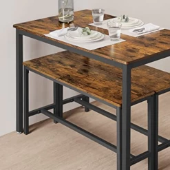 Rustiek 3delig Eetstel Met Tafel En Banken Stalen Frame Industrieel Ontwerp -Songmics Winkel Ontwerp zonder titel 2023 06 06T142233.218 3e37