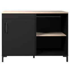 Hoekonderkast Cobalt 120cm - Zwart/eik -Songmics Winkel Ontwerp zonder titel 2023 06 08T133817.015 df68