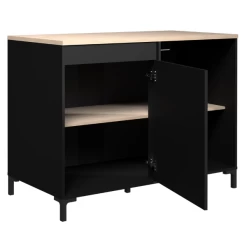 Hoekonderkast Cobalt 120cm - Zwart/eik -Songmics Winkel Ontwerp zonder titel 2023 06 08T133858.850 89d1