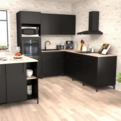 Hoekonderkast Cobalt 120cm - Zwart/eik -Songmics Winkel Ontwerp zonder titel 2023 06 08T134122.945 0ab4