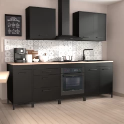 Keukenonderkast Cobalt 40cm - Zwart/eik -Songmics Winkel Ontwerp zonder titel 2023 06 08T141107.220 a72c