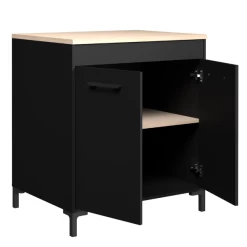 Keukenonderkast Cobalt 80cm - Zwart/eik -Songmics Winkel Ontwerp zonder titel 2023 06 08T142209.989 0173