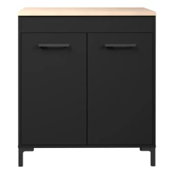 Keukenonderkast Cobalt 80cm - Zwart/eik -Songmics Winkel Ontwerp zonder titel 2023 06 08T142310.397 0a45