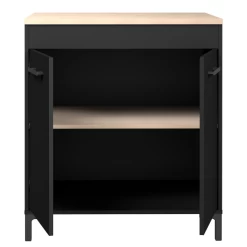 Keukenonderkast Cobalt 80cm - Zwart/eik -Songmics Winkel Ontwerp zonder titel 2023 06 08T142350.113 9533