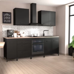 Keukenonderkast Cobalt 80cm - Zwart/eik -Songmics Winkel Ontwerp zonder titel 2023 06 08T142551.974 8702