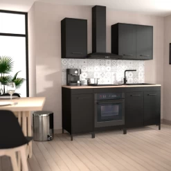 Keukenkast Voor Oven Cobalt 60cm - Zwart/eik -Songmics Winkel Ontwerp zonder titel 2023 06 08T144035.381 32a7