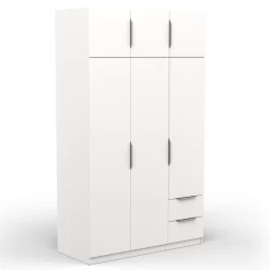 Kledingkast Spectre 120cm 6 Deuren & 2 Lades - Mat Wit -Songmics Winkel Ontwerp zonder titel 2023 06 09T113310.699 6480