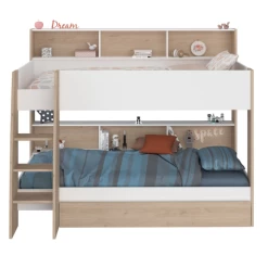 Stapelbed Shelby 90x200cm Met Opbergruimte - Wit/eik -Songmics Winkel Ontwerp zonder titel 2023 06 16T142907.003 d2f1