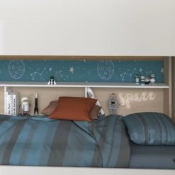 Stapelbed Shelby 90x200cm Met Opbergruimte - Wit/eik -Songmics Winkel Ontwerp zonder titel 2023 06 16T143108.587 666c