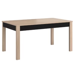 Verlengbare Eettafel Hongkong 157>207cm - Eik/zwart -Songmics Winkel Ontwerp zonder titel 2023 06 20T131858.294 7e81