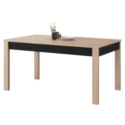 Verlengbare Eettafel Hongkong 157>207cm - Eik/zwart -Songmics Winkel Ontwerp zonder titel 2023 06 20T132006.476 e575