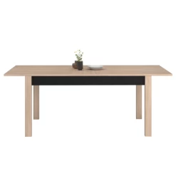 Verlengbare Eettafel Hongkong 157>207cm - Eik/zwart -Songmics Winkel Ontwerp zonder titel 2023 06 20T132030.594 9983