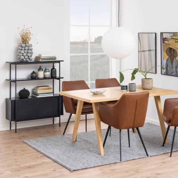 Boekenkast Angus | 94 X 27 X 114 Cm | 2 Schuifdeuren | Zwart 4 Boekenkast Angus | 94 X 27 X 114 Cm | 2 Schuifdeuren | Zwart - Afbeelding 2