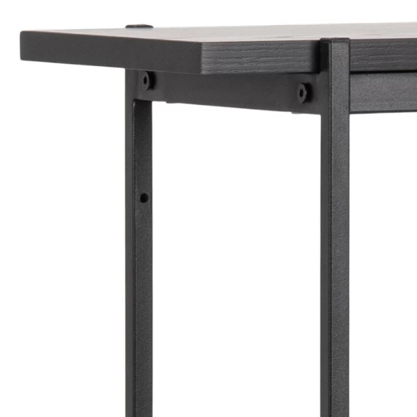 Boekenkast Angus | 94 X 27 X 114 Cm | 2 Schuifdeuren | Zwart 7 Boekenkast Angus | 94 X 27 X 114 Cm | 2 Schuifdeuren | Zwart - Afbeelding 5