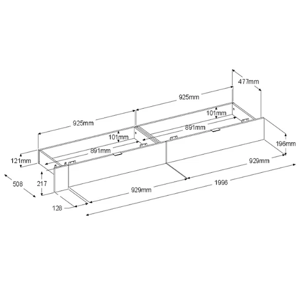 Set Van Bedlades Ponte - Zwart 4 Set Van Bedlades Ponte - Zwart - Afbeelding 2