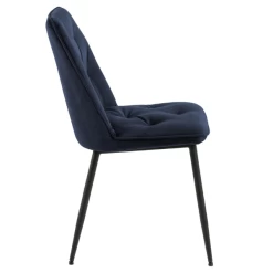 Eetkamerstoel Lynn Velours En Metaal - Donkerblauw -Songmics Winkel Ontwerp zonder titel 2023 06 29T141404.491 56ae