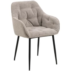 Eetkamerstoel Bridget Stof En Metaal - Beige/zwart -Songmics Winkel Ontwerp zonder titel 2023 06 29T165557.718 fb4c