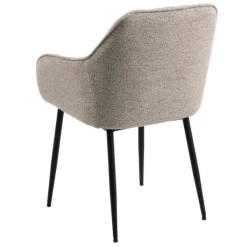 Eetkamerstoel Bridget Stof En Metaal - Beige/zwart -Songmics Winkel Ontwerp zonder titel 2023 06 29T165631.027 1 bc35