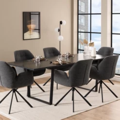 Verlengbare Eettafel Amanda 160<220x90 - Marmer/zwart 20 Verlengbare Eettafel Amanda 160<220x90 - Marmer/zwart -Songmics Winkel Ontwerp zonder titel 2023 07 10T142058.787 bd12