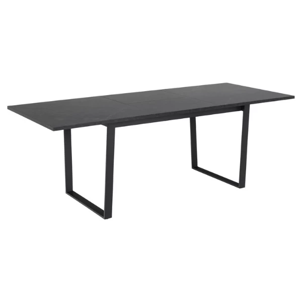 Verlengbare Eettafel Amanda 160<220x90 - Marmer/zwart 9 Verlengbare Eettafel Amanda 160<220x90 - Marmer/zwart - Afbeelding 7