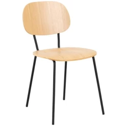 Keukenstoel Amir Fineer En Staal - Eik/zwart -Songmics Winkel Ontwerp zonder titel 2023 07 10T154159.436 d531