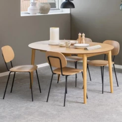 Keukenstoel Amir Fineer En Staal - Eik/zwart -Songmics Winkel Ontwerp zonder titel 2023 07 10T154245.343 56a5